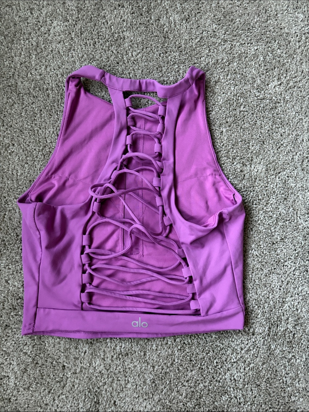 Purple Alo yoga sports bra - Picture 2 of 3